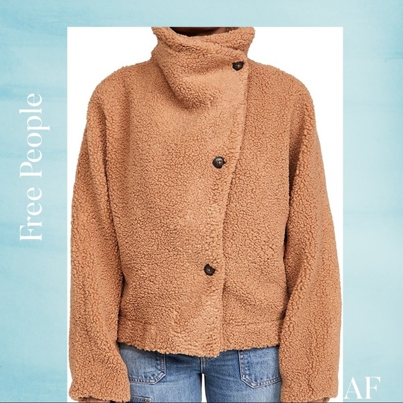 WE THE FREE IZZY WRAP TEDDY JACKET IN HAUTE PINK NEW NWT MEDIUM - Picture 6 of 12